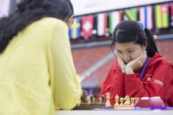 Tuyển nữ cờ vua Việt Nam cầm hoà đối thủ trên cơ Ấn Độ