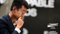 Ding Finds Mating Net, Ties Match Score Again