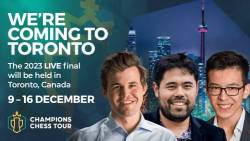$500,000 Champions Chess Tour Finals To Be Played Live In Toronto