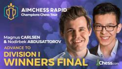 Carlsen, Abdusattorov Set Up Battle Of Youth Vs. Experience In Winners Final