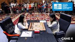 Lei Tingjie Leads Women’s World Championship 3.5:2.5 At Halfway After Easy Draw in Game 6