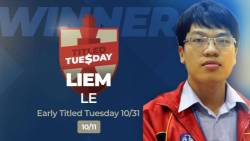 Top College Coach Tops Second Straight Tuesday