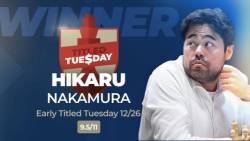Titled Tuesday: Nakamura Ends 2023 With Another Win