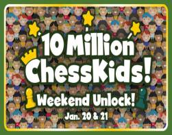 ChessKid Unlocks FREE Access January 20 & 21 To Celebrate 10 Million Members