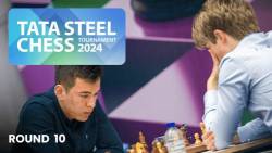 Tata Steel Chess Round 10: Abdusattorov, Gukesh Lead
