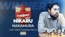 Piorun, Nakamura Win Titled Tuesday