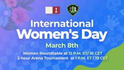Celebrate International Women’s Day With A Special Arena Tournament & Roundtable