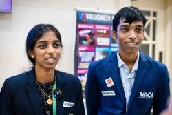 Praggnanandhaa And Vaishali In Biel Chess Festival