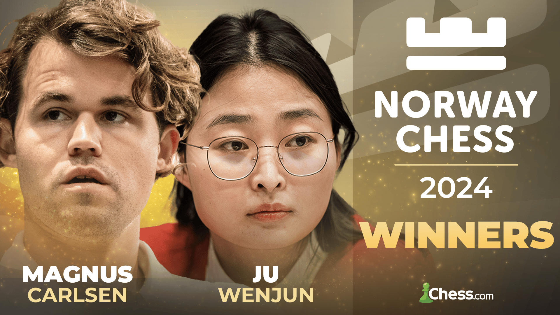 Carlsen, Ju Wenjun Win Norway Chess Titles
