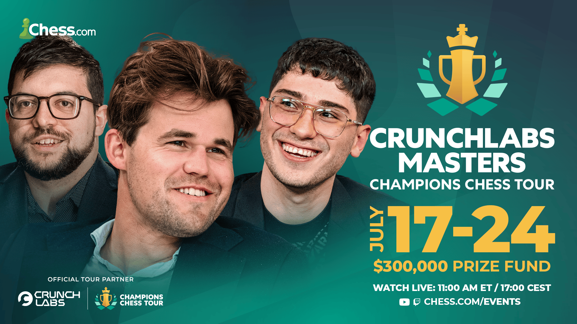 Announcing The 2024 CrunchLabs Masters, Champions Chess Tour’s Third Event